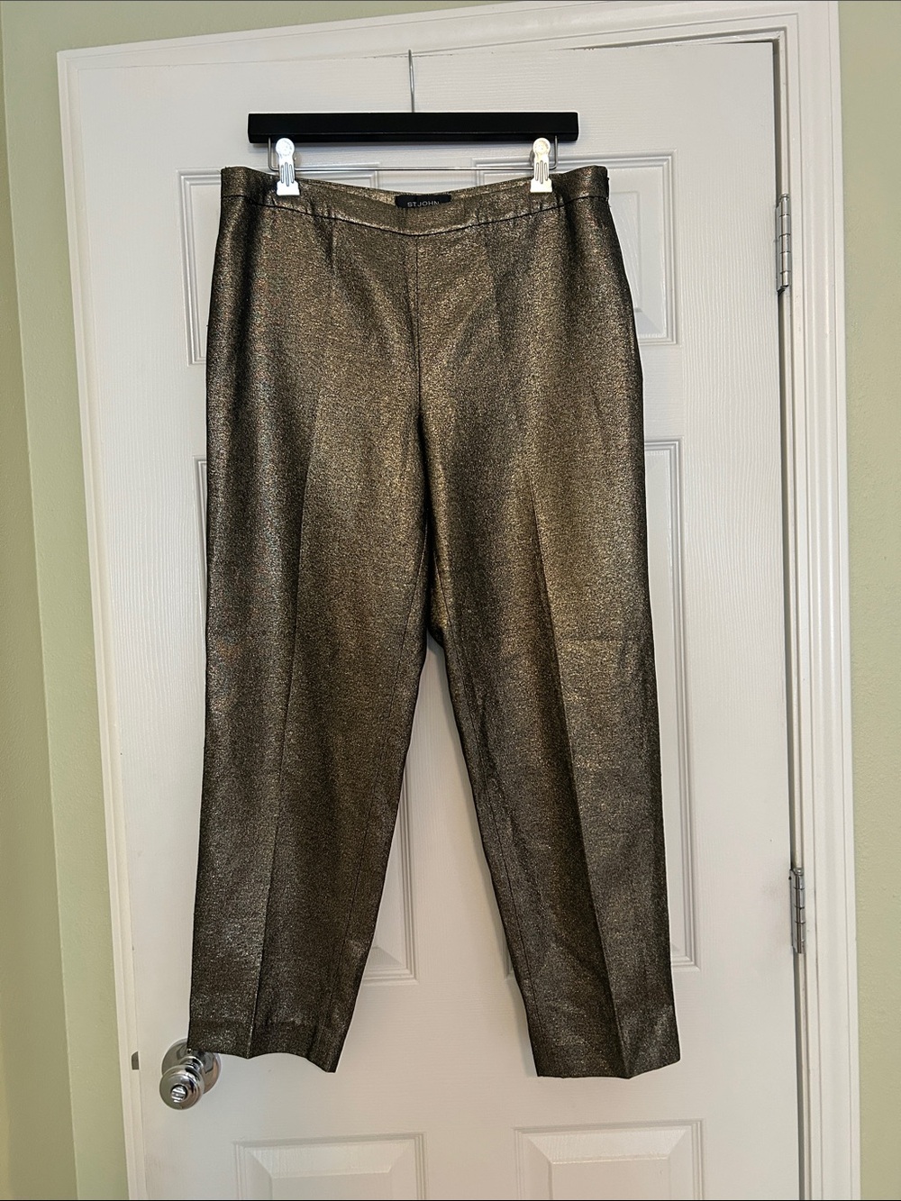 St. John Emma Gold Crop Pants